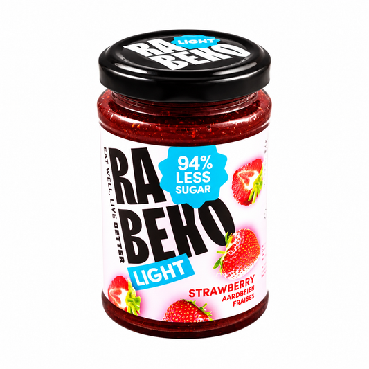 Rabeko Light Jam Jordbær 230 g – uten tilsatt sukker