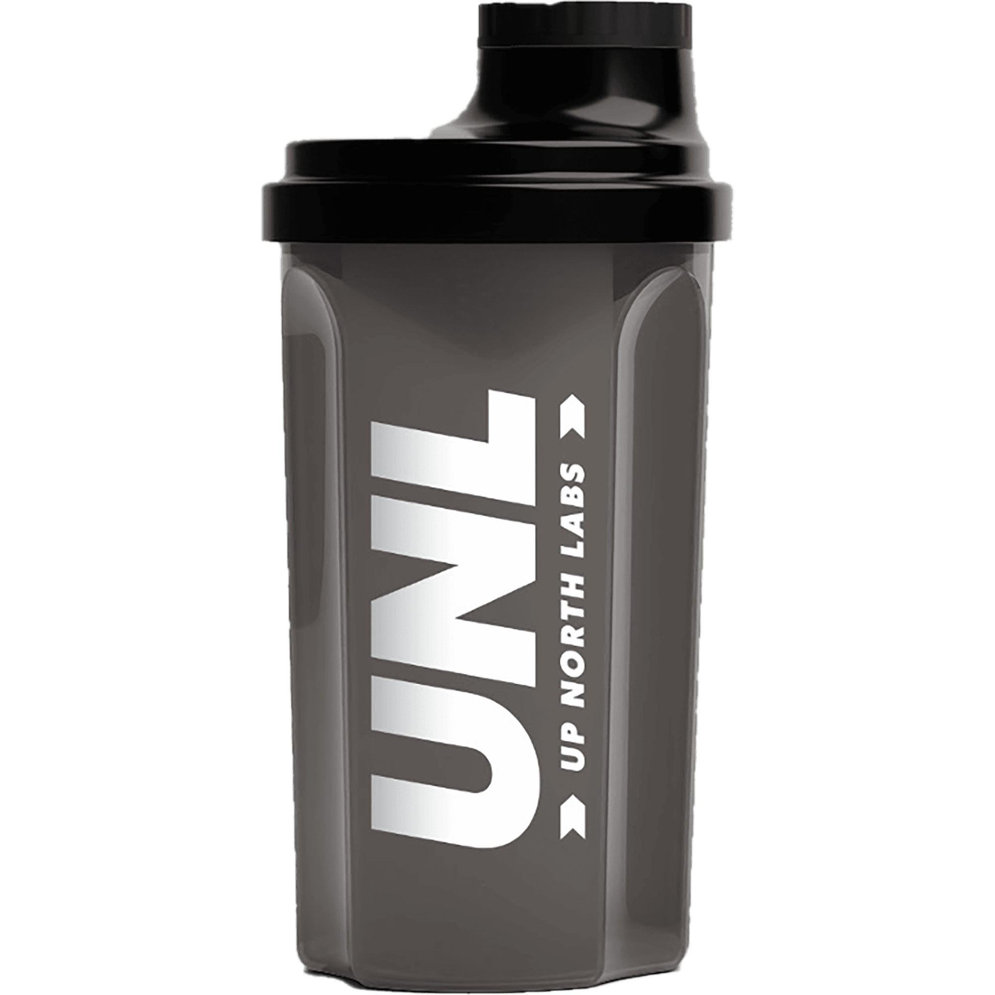 UNL Shaker – 700 ml (Smoked Transparent) – med miksenett – SWEATS.NO