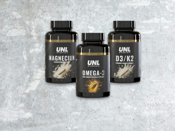 UNL Daglig Helsepakke – D3/K2, Omega-3 og Magnesium